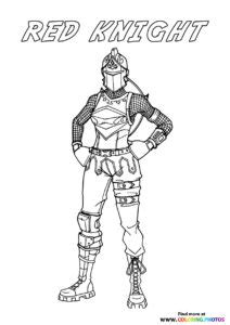 red knight fortnite coloring pages  kids