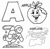 Coloring Letter Pages Alphabet Printable Sheets Letters Apple Airplane Abc Color Toddler Print Preschool Arabic Things Worksheets Kids Kindergarten Lettera sketch template