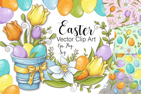 easter vector clip art  yellow images creative store