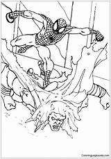 Spiderman Pages Defeats Super Who Coloring Criminal Color sketch template