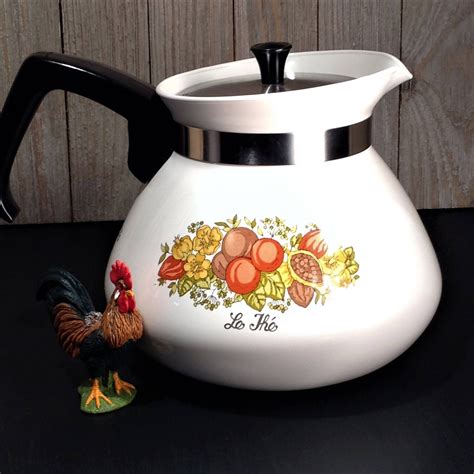 Vintage Corning Ware Spice Of Life Teapot Home Appliances Home And Living