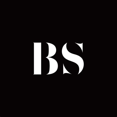 bs logo letter initial logo designs template  vector art  vecteezy