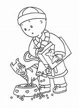 Caillou Coloring Pages Printable Dinokids Para Colouring Bestcoloringpagesforkids Kids Gratis Close sketch template