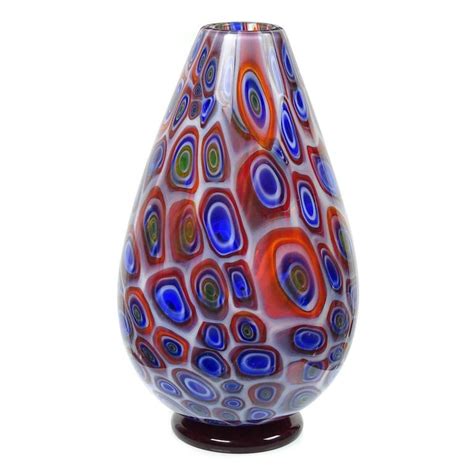Vistosi Murano Opal Bullseye Murrines Italian Art Glass