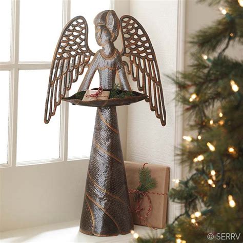 birdhouses chimes recycled metal angel decor