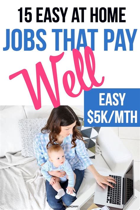 15 Easy Jobs That Pay Well For Moms Hourly Rates For 2022 Twins