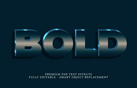 premium psd bold text style effect