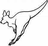 Kangaroo Coloring Pages Clipart Outline Color Leaping Kids Baby Print Kangaroos Cliparts Drawing Animals Simple Canguro Para Colorear Printable Saltando sketch template