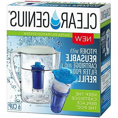 Clear Genius Water Pitcher Filtration System Fwp 1 Includes