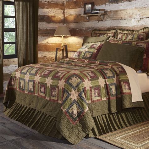 rustic lodge bedding tea cabin green quilt walmartcom