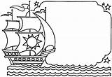 Columbus Pages Ships Coloring Dispatch Color Printable Supercoloring Ship Holidays Three Sea Categories Craft sketch template