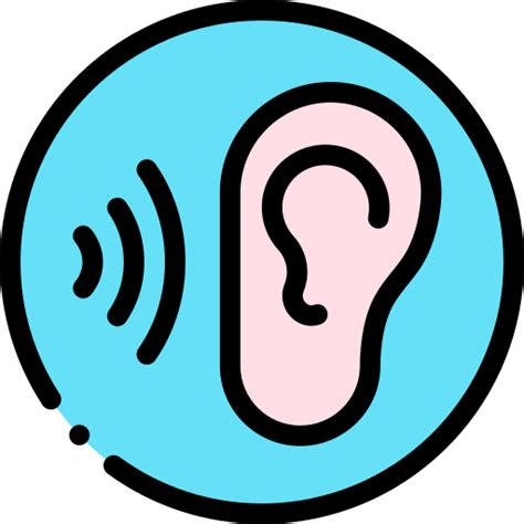 listening detailed rounded lineal color icon