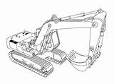 Excavator Coloring Pages Equipment Truck Wecoloringpage Excavators Heavy Lego Construction Cat Cartoon Printable Drawings Color Kids Machinery การ Template Print sketch template