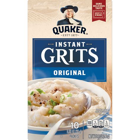 quaker original instant grits shop oatmeal hot cereal