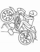 Coloring Bike Pages Dirt Helmet Getdrawings Getcolorings sketch template