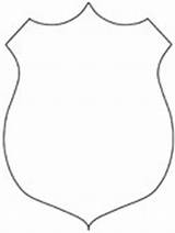 Police Coloring Badge Pages Ws sketch template