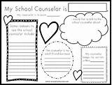Counselor Counseling Coloring Guidance Freebie Meet sketch template
