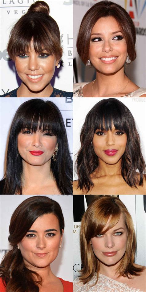 the best and worst bangs for heart shaped faces beauty editor