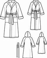 Sewing Bathrobe Patterns Robe Pattern Simplicity Hooded Make Adult Diy Dress Patternreview Jedi Easy Housecoat Child Shirt Robes Needed Own sketch template