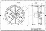 Wheel Autocad Engineering Rim Coloring Blueprints Zeichnungen Tecnico Zeichnung Solidworks Maschinenbau Isometric Sketchite Technisches Orthographic sketch template