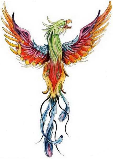 absolutely adore  colours   phoenix tattoo potentional colour