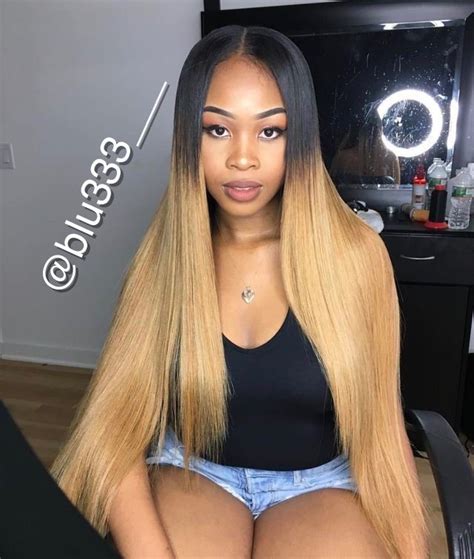 Ombré Hair Ass Hair Blonde Hair Brazilian Straight Hair Brazilian