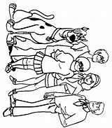 Scooby Doo Coloring Pages Shaggy Daphne Freddie Velma Print Printable Color sketch template