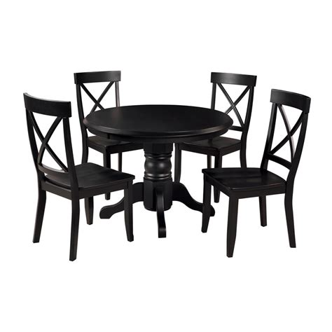shop home styles black  piece dining set   dining table