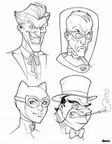 Villains Batman Comic Drawing Deviantart Drawings Mac Bat Marvel Cartoon Sketches Book Line Choose Board Joker Easy sketch template