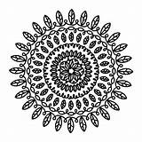 Coloring Mandala Modern Pages sketch template