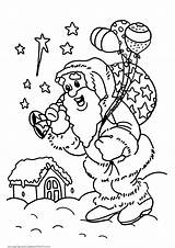Christmas Coloring Pages Town Kids Getdrawings sketch template
