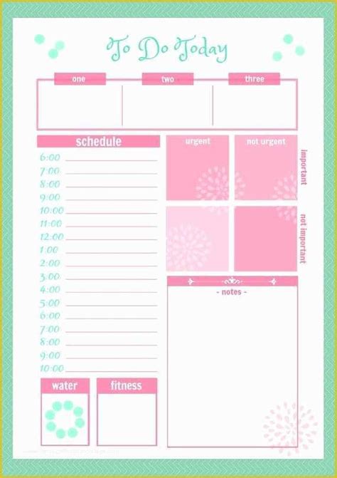 cute templates  cute daily planner printable uma printable