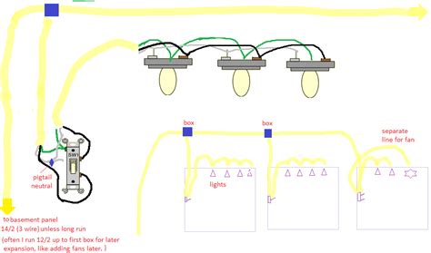 image result  multiple recessed lights   switch circuit diagram house wiring basement