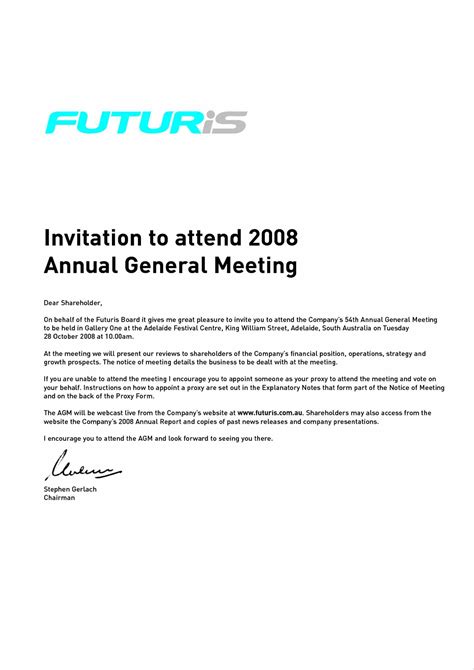 visiting formal meeting invitation email template  stunning