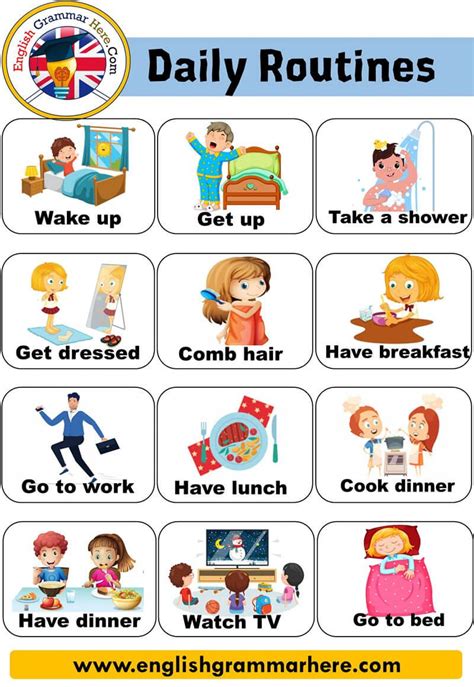 pin  daily routines  activities