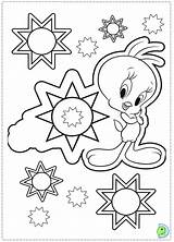 Dinokids Coloring Tweety Close sketch template