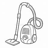 Vacuum Coloring Cleaner Drawing Book Illustration Children Clipart Template Vacuuming Cleanup Activity sketch template