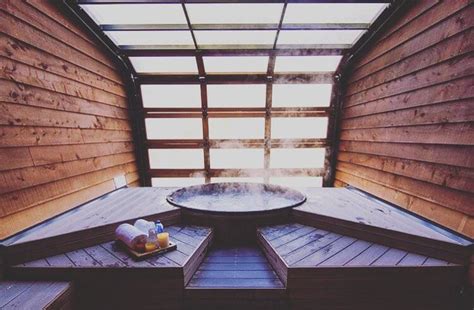 mineral spa natural volcanic water treatment cedar hot tub