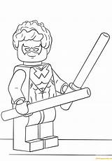 Lego Coloring Pages Nightwing Batman Heroes Super Printable Grayson Dick Kids Supercoloring Wolverine Color Print Hulk Powerful Colorear Ninjago Coloringpagesonly sketch template