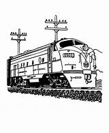 Train Coloring Pages Colouring Sheets Printable Canadian Railroad Trains Locomotive National Diesel 4fed Engine Book Deisel Color Sketch Adult Activity sketch template