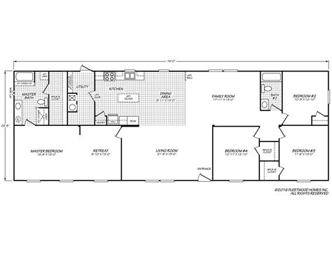 fleetwood modular homes floor plans floorplansclick