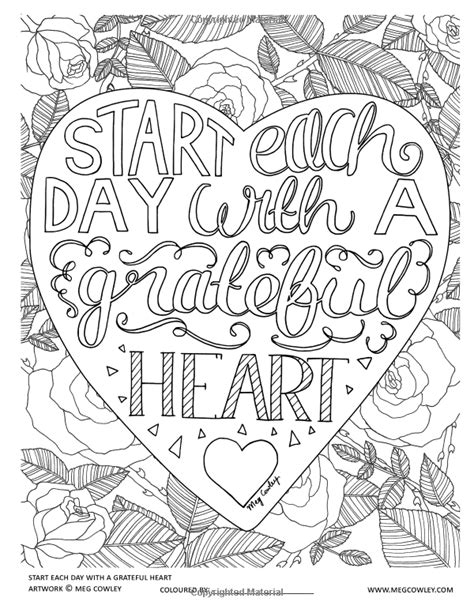 printable gratitude coloring pages
