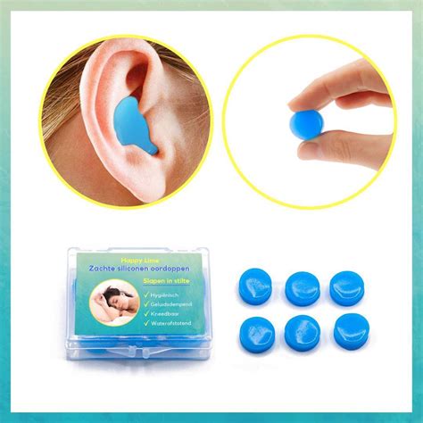 bolcom oordopjes slapen  stuks slaap oordoppen gehoorbescherming siliconen anti