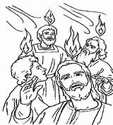 Pentecost Colorluna sketch template