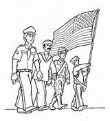 Coloring Veterans Kids Pages Choose Board sketch template