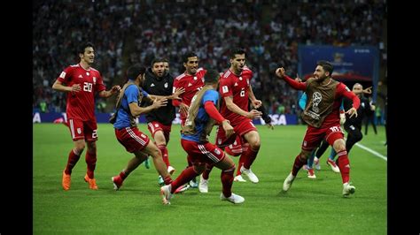 iran offside goal  celbrations spain  iran   kazan arena youtube
