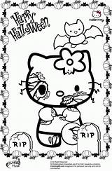 Coloring Halloween Pages Kitty Hello Zombie Printable Mario Print Scary Duty Call Color Disney Zombies Cute Sheet Kids Getcolorings Library sketch template