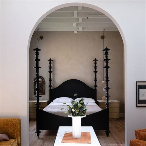 domino atdominomag instagram    vacation rental design bed frame home