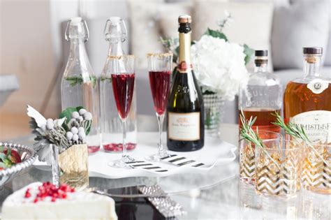 host a holiday cocktail party ideas champagne holiday