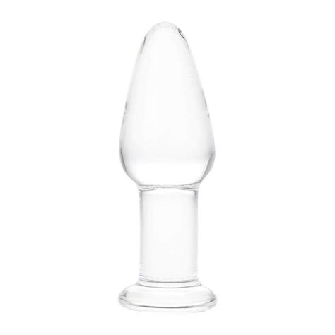 new crystal glass penis women stimulated anal g spot butt plug orgasm